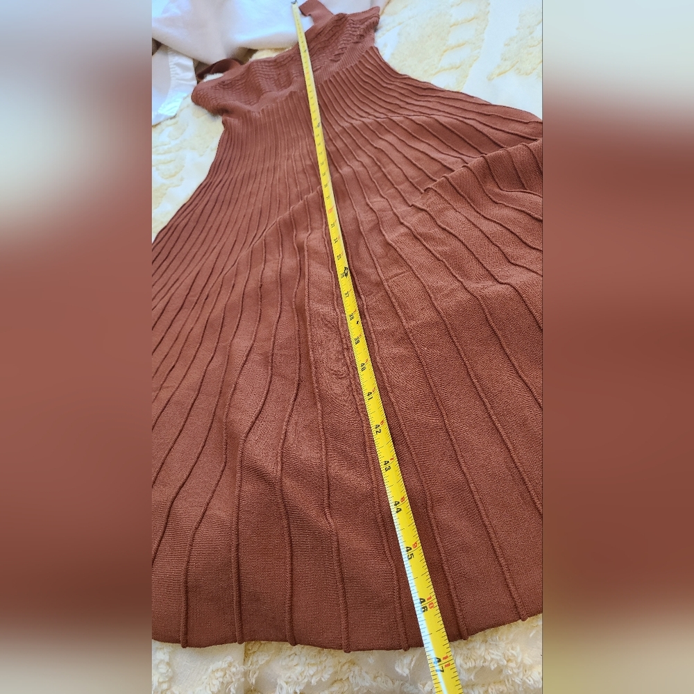 NWT Allison Terracota Brown Sleeveless Dress - Picture 8 of 10